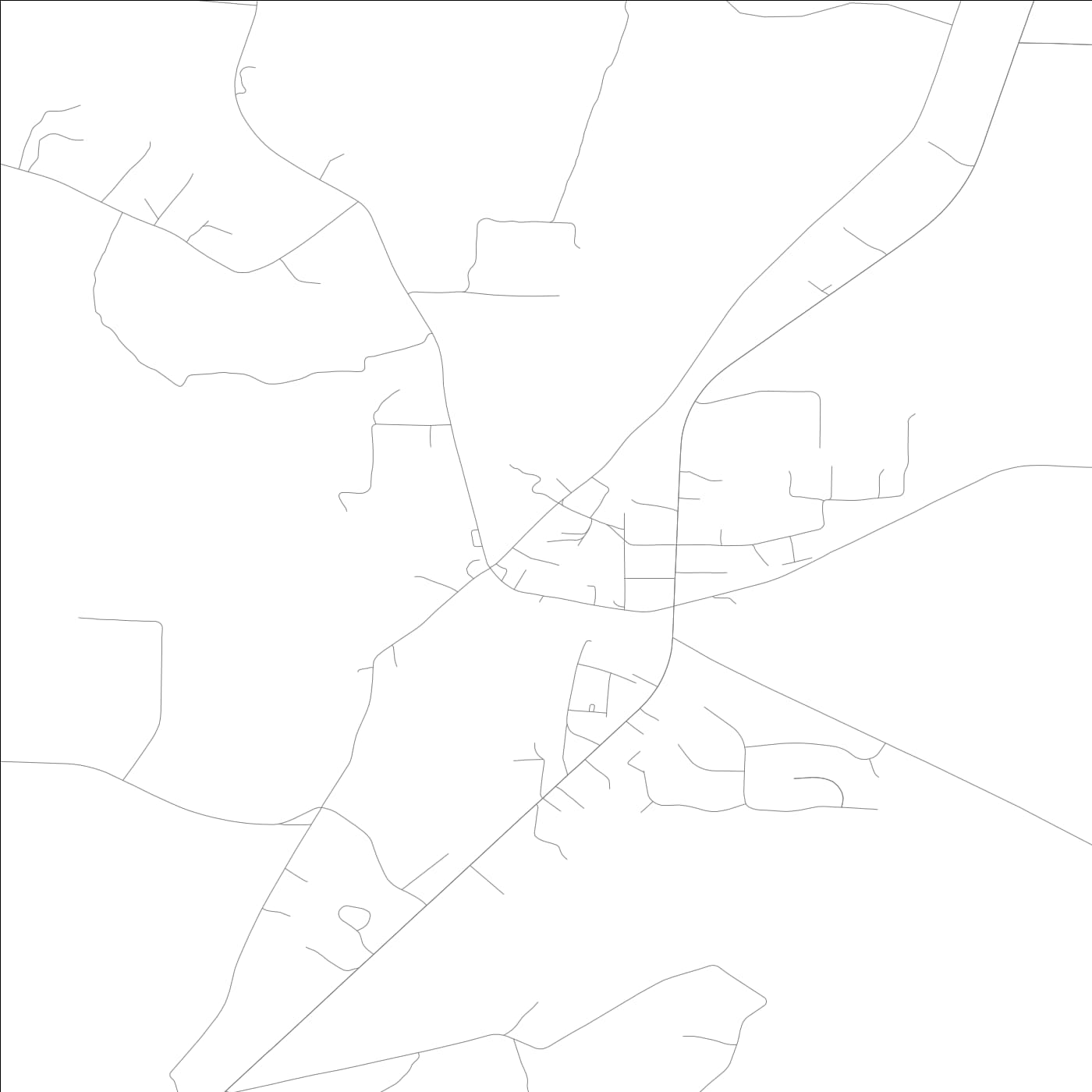 ROAD MAP OF WHITE, GEORGIA BY MAPBAKES