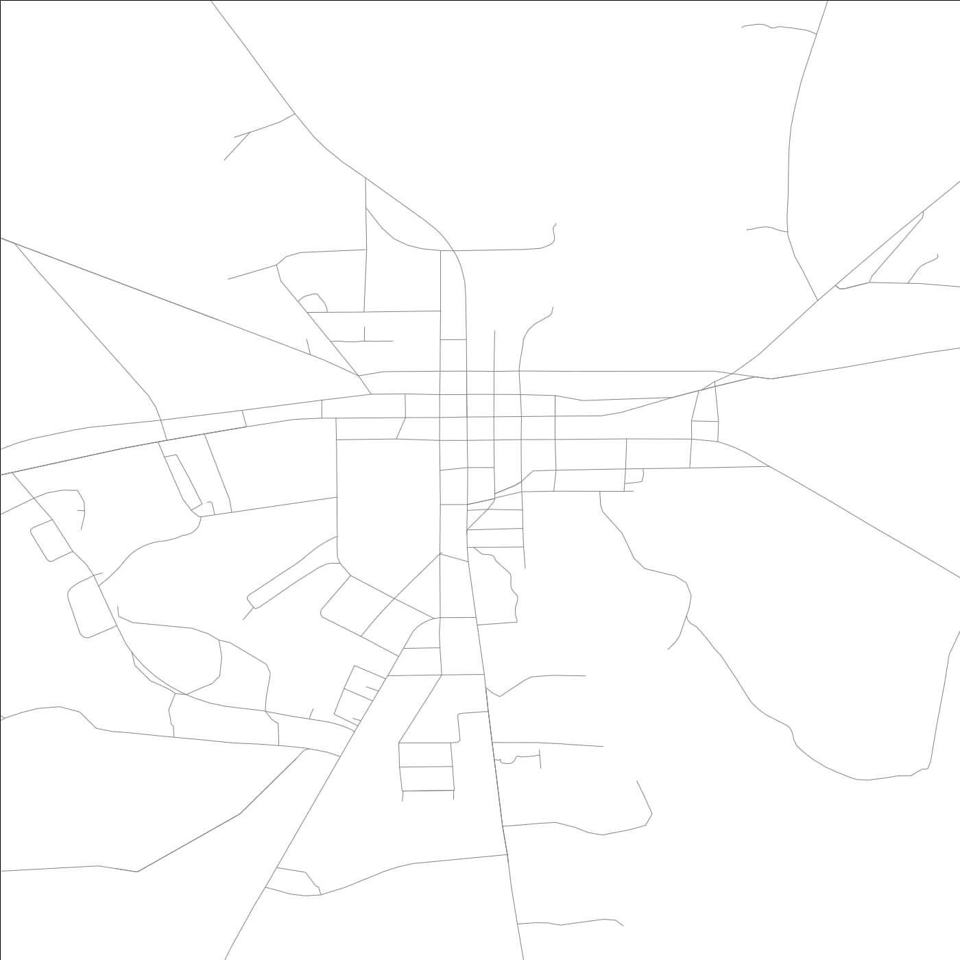 ROAD MAP OF WRIGHTSVILLE, GEORGIA BY MAPBAKES