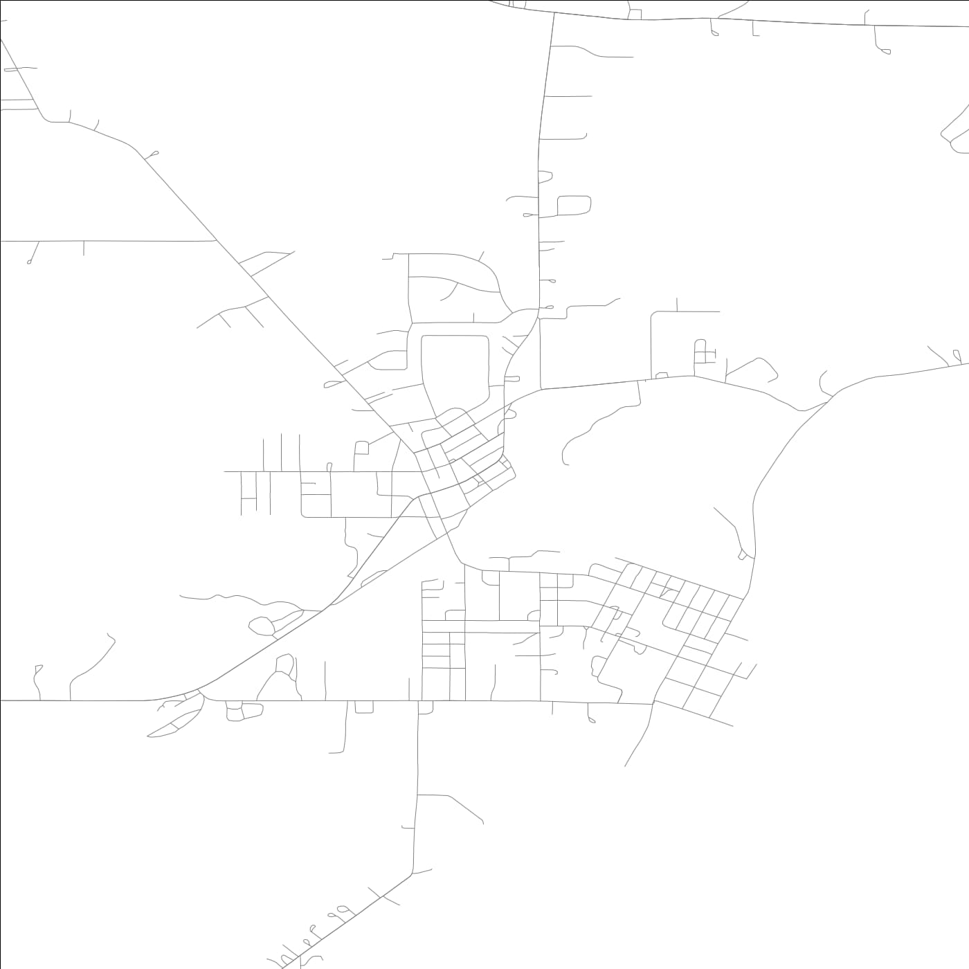 ROAD MAP OF WILLIAMSPORT, INDIANA BY MAPBAKES