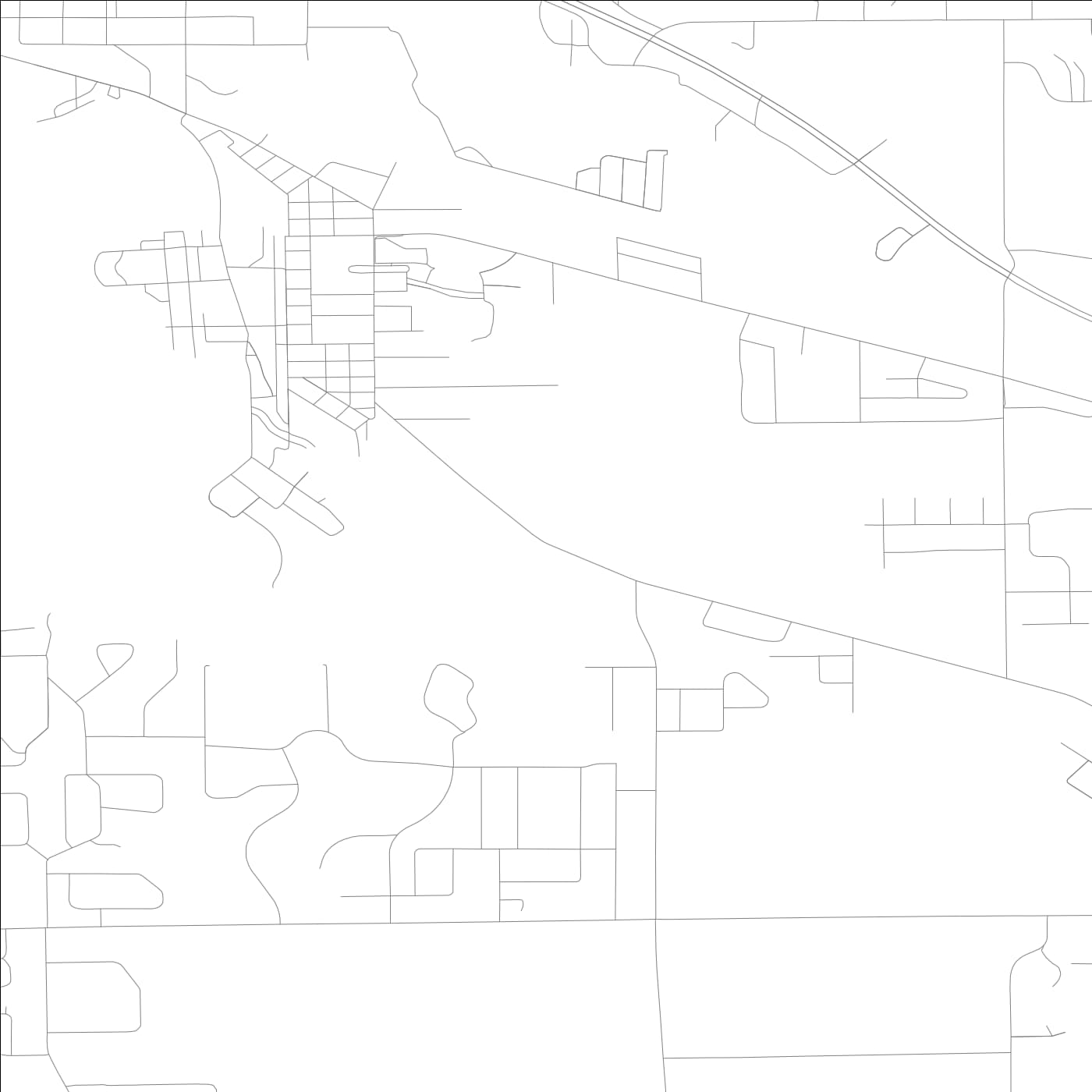 ROAD MAP OF WINONA LAKE, INDIANA BY MAPBAKES