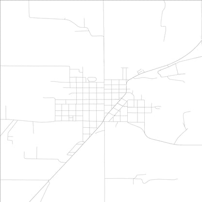 ROAD MAP OF WORTHINGTON, INDIANA BY MAPBAKES