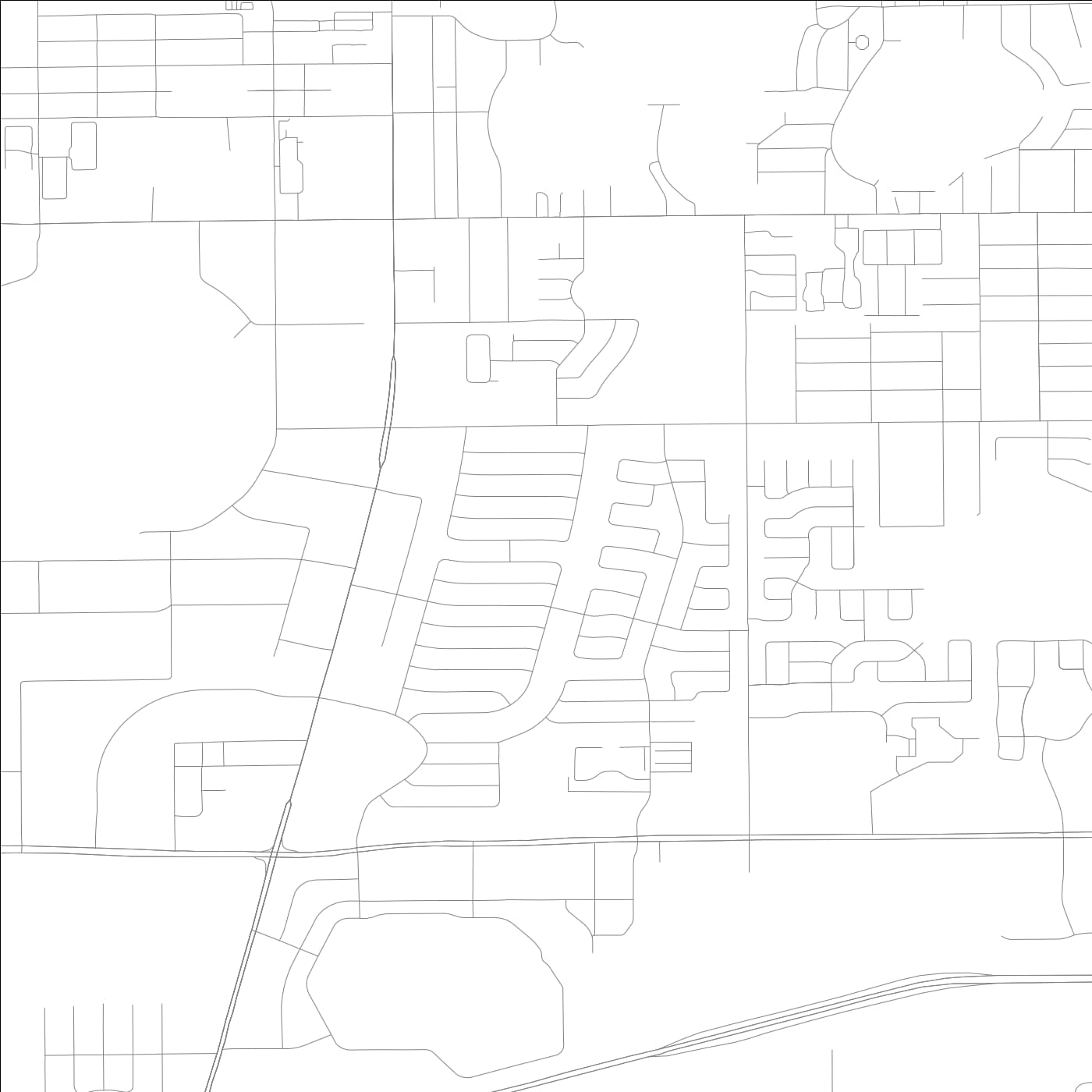 ROAD MAP OF SKY LAKE, FLORIDA BY MAPBAKES