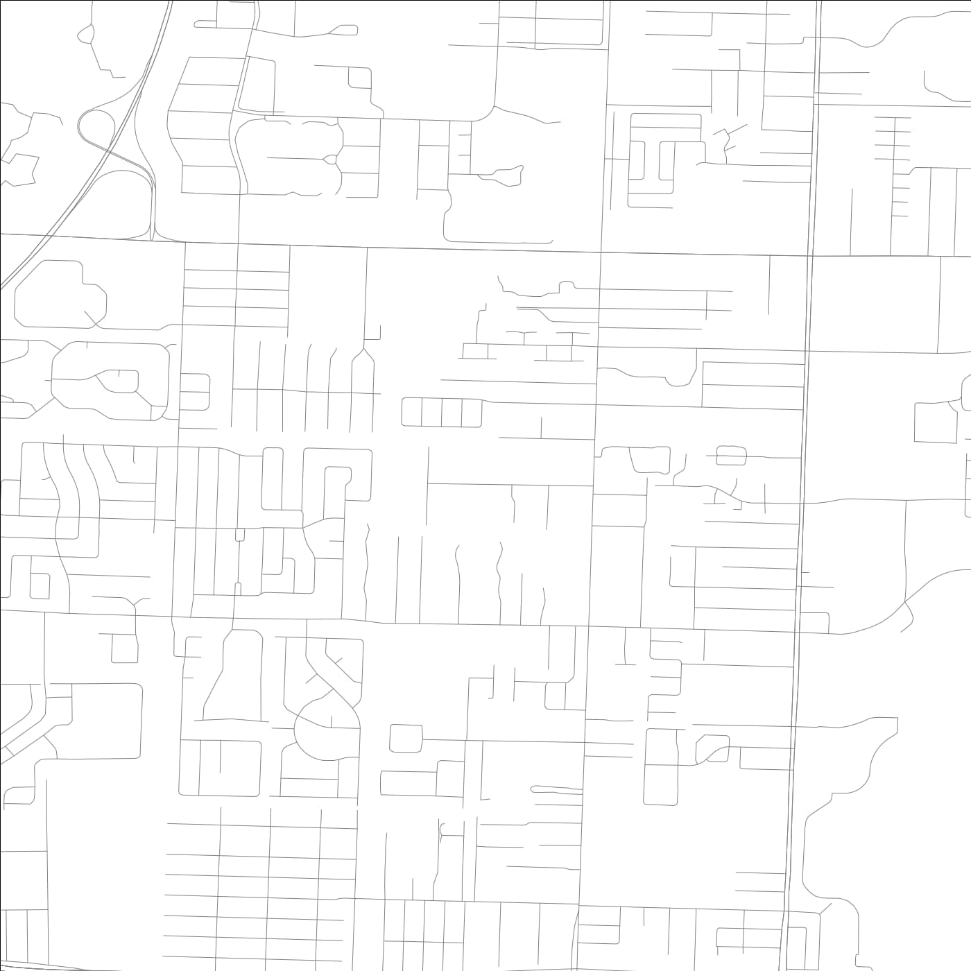 ROAD MAP OF STACEY STREET, FLORIDA BY MAPBAKES