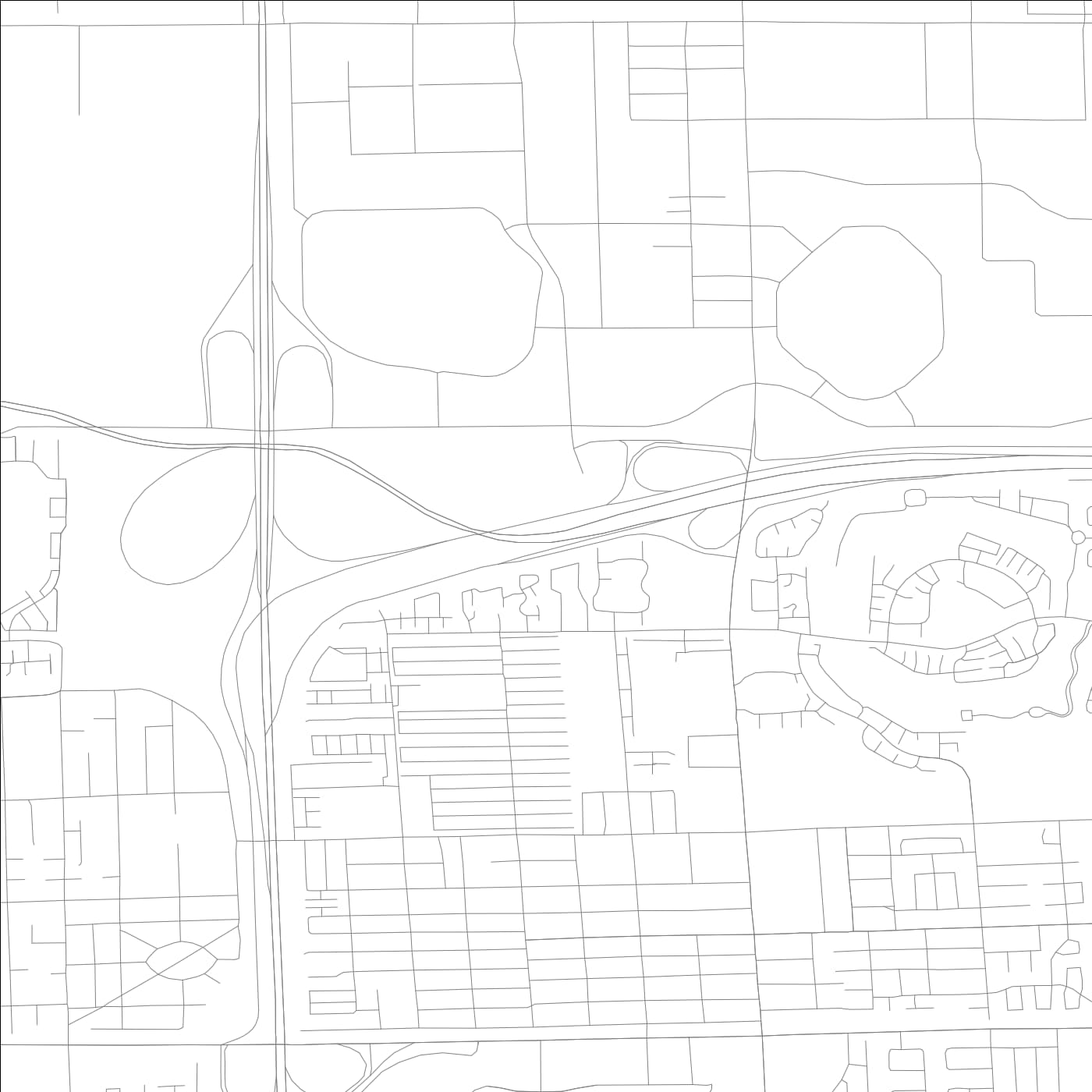 ROAD MAP OF SWEETWATER, FLORIDA BY MAPBAKES