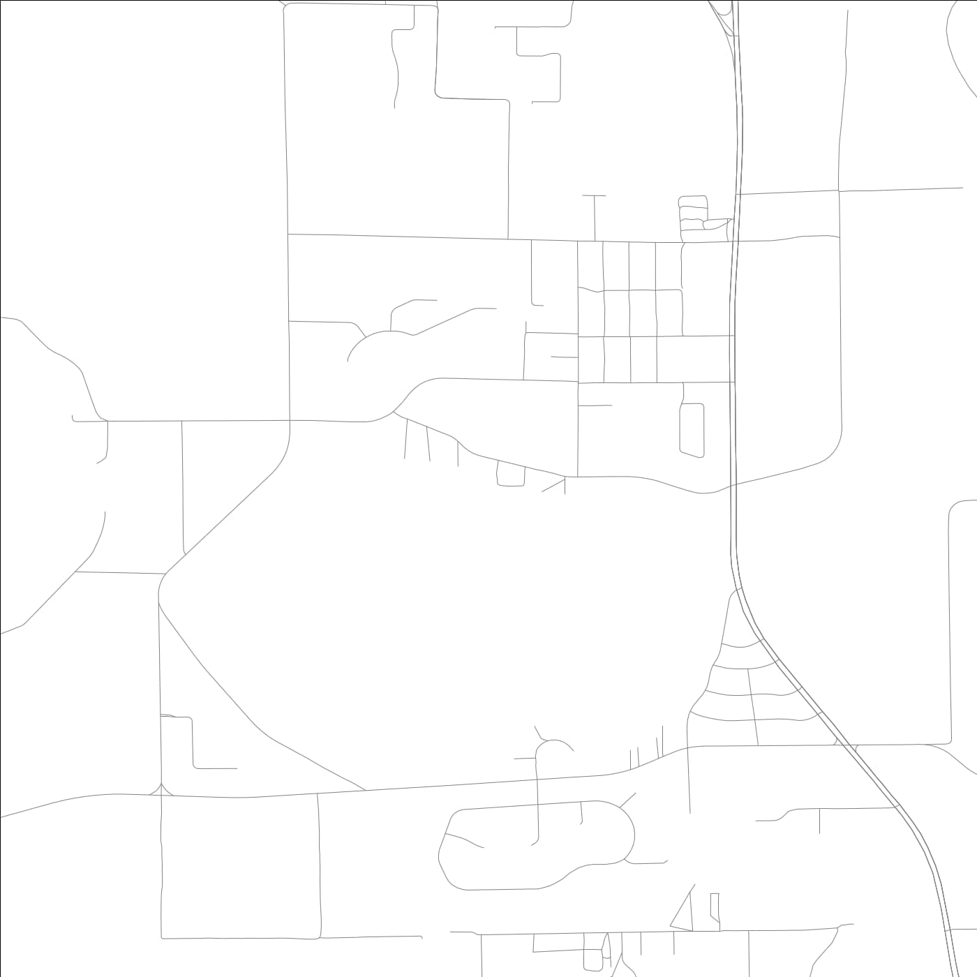 ROAD MAP OF TANGERINE, FLORIDA BY MAPBAKES