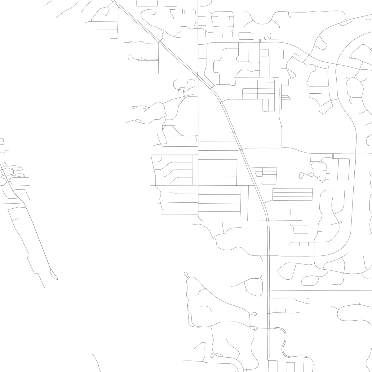 ROAD MAP OF VAMO, FLORIDA BY MAPBAKES
