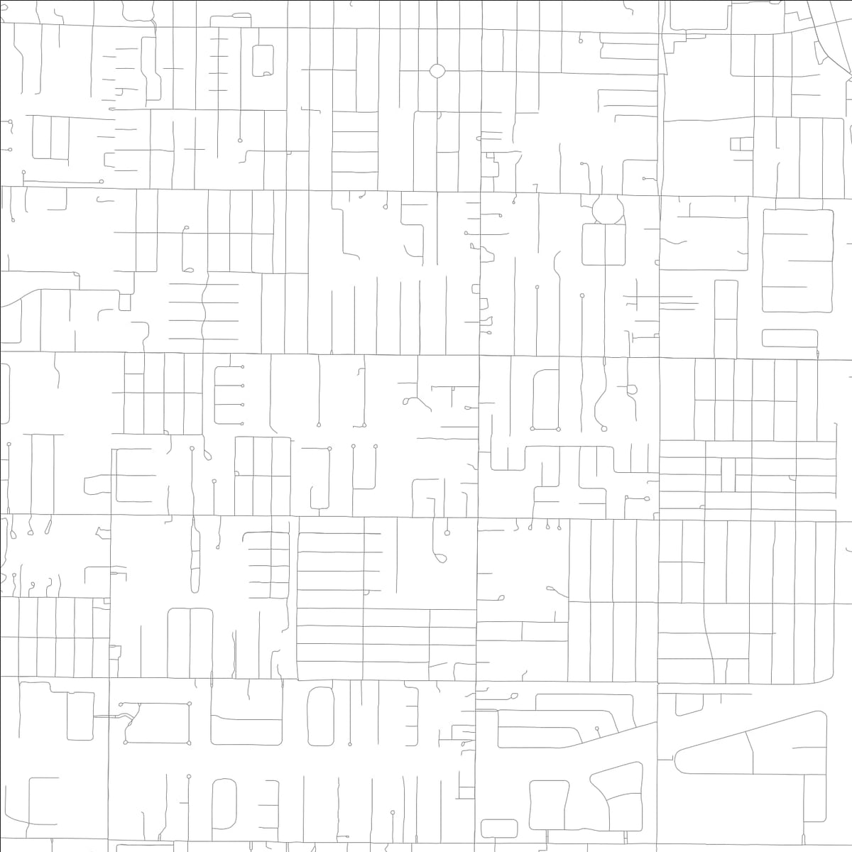 ROAD MAP OF VERO BEACH SOUTH, FLORIDA BY MAPBAKES