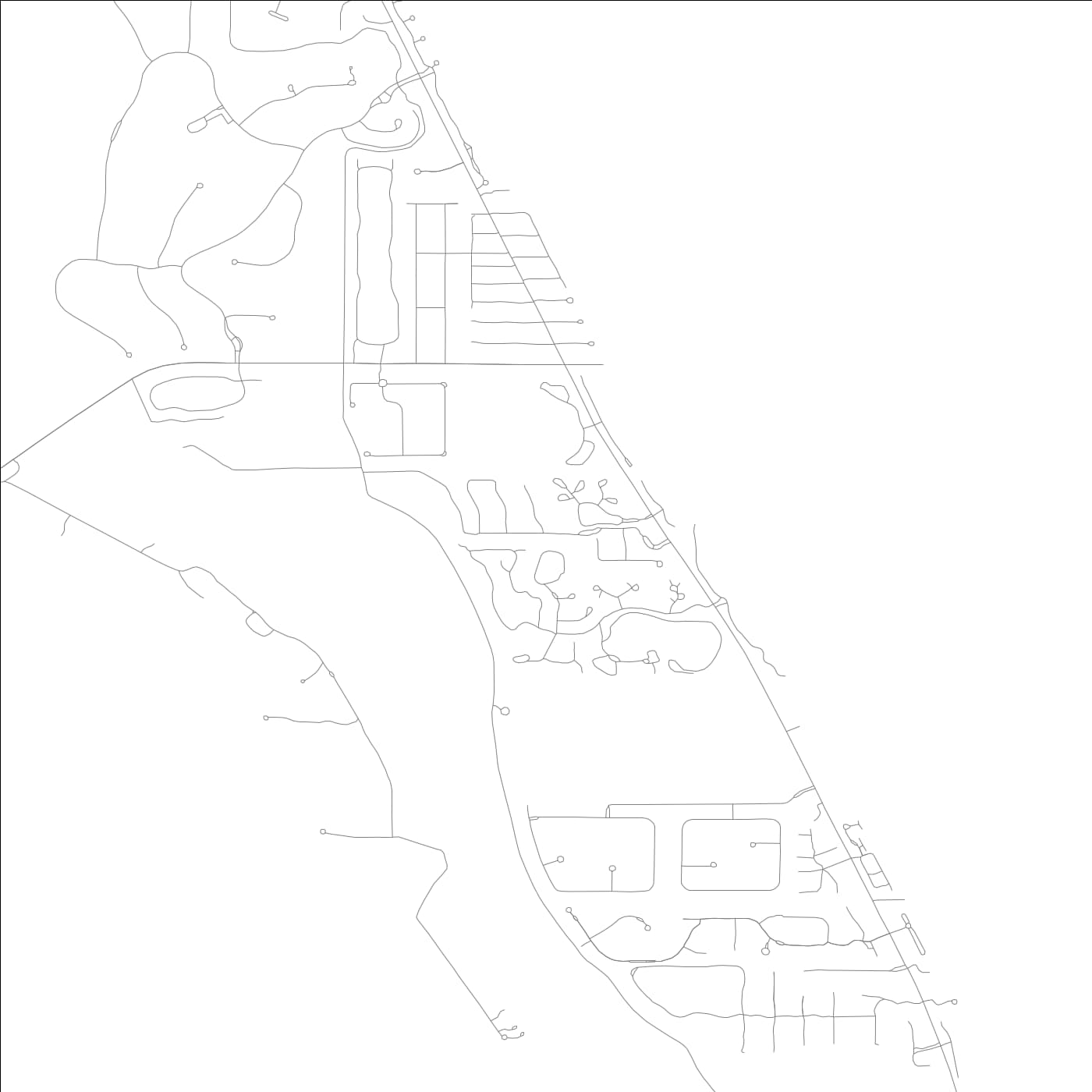 ROAD MAP OF WABASSO BEACH, FLORIDA BY MAPBAKES