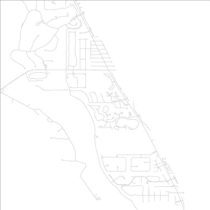 ROAD MAP OF WABASSO BEACH, FLORIDA BY MAPBAKES