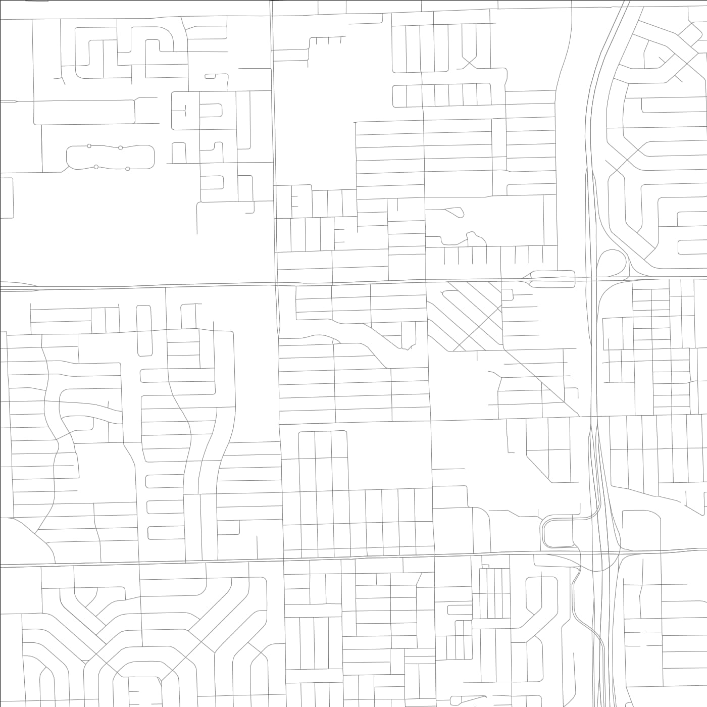 ROAD MAP OF WASHINGTON PARK, FLORIDA BY MAPBAKES