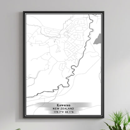 ROAD MAP OF KAWERAU, NEW ZEALAND BY MAPBAKES