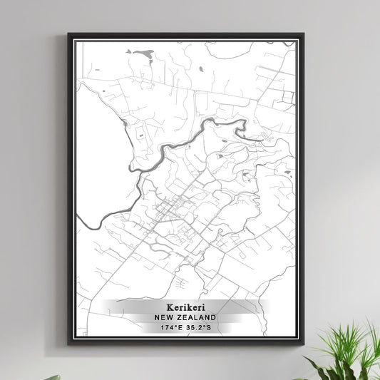 ROAD MAP OF KERIKERI, NEW ZEALAND BY MAPBAKES