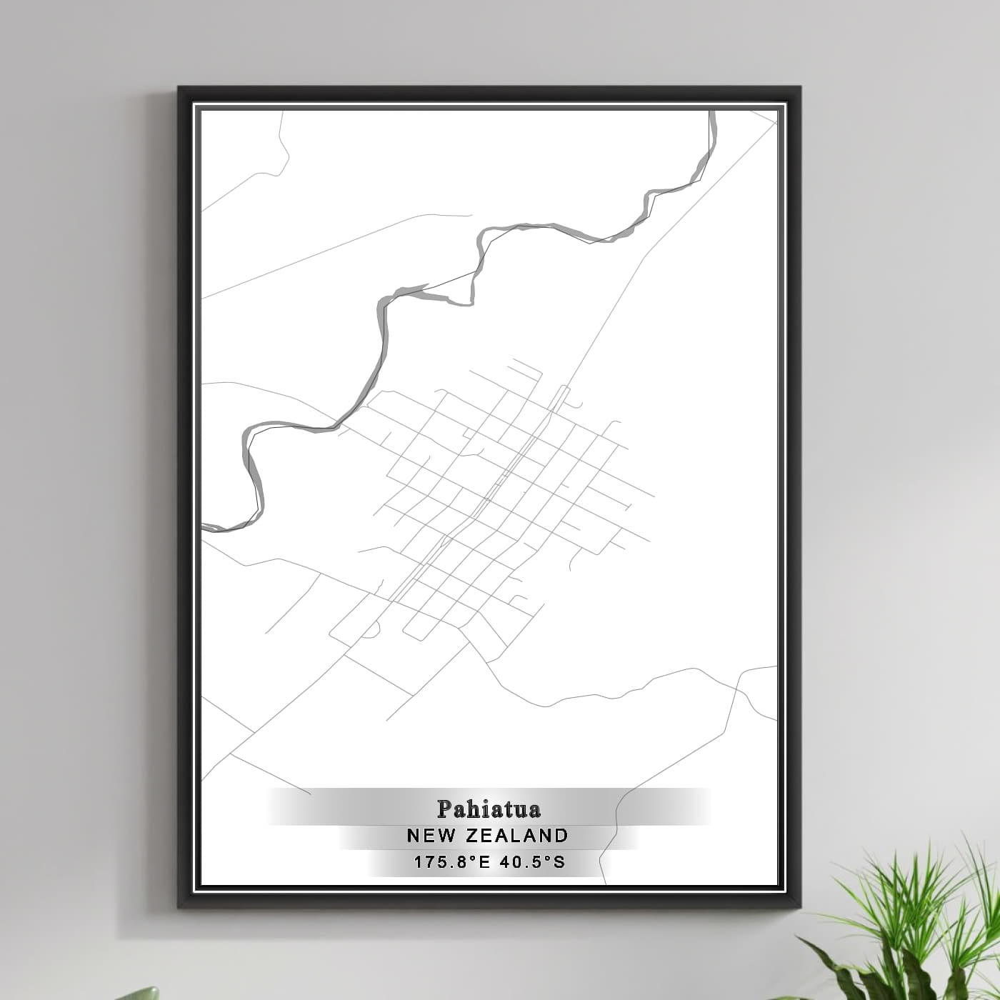 ROAD MAP OF PAHIATUA, NEW ZEALAND BY MAPBAKES