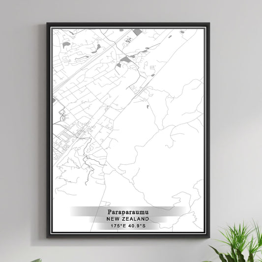 ROAD MAP OF PARAPARAUMU, NEW ZEALAND BY MAPBAKES