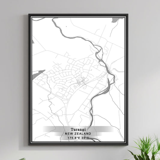 ROAD MAP OF TURANGI, NEW ZEALAND BY MAPBAKES