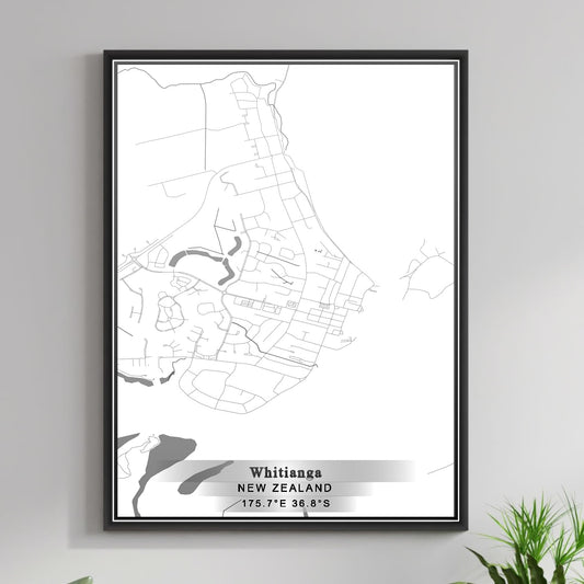 ROAD MAP OF WHITIANGA, NEW ZEALAND BY MAPBAKES