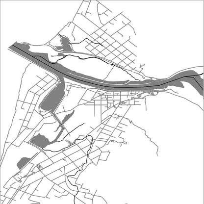 ROAD MAP OF GREYMOUTH, NEW ZEALAND BY MAPBAKES