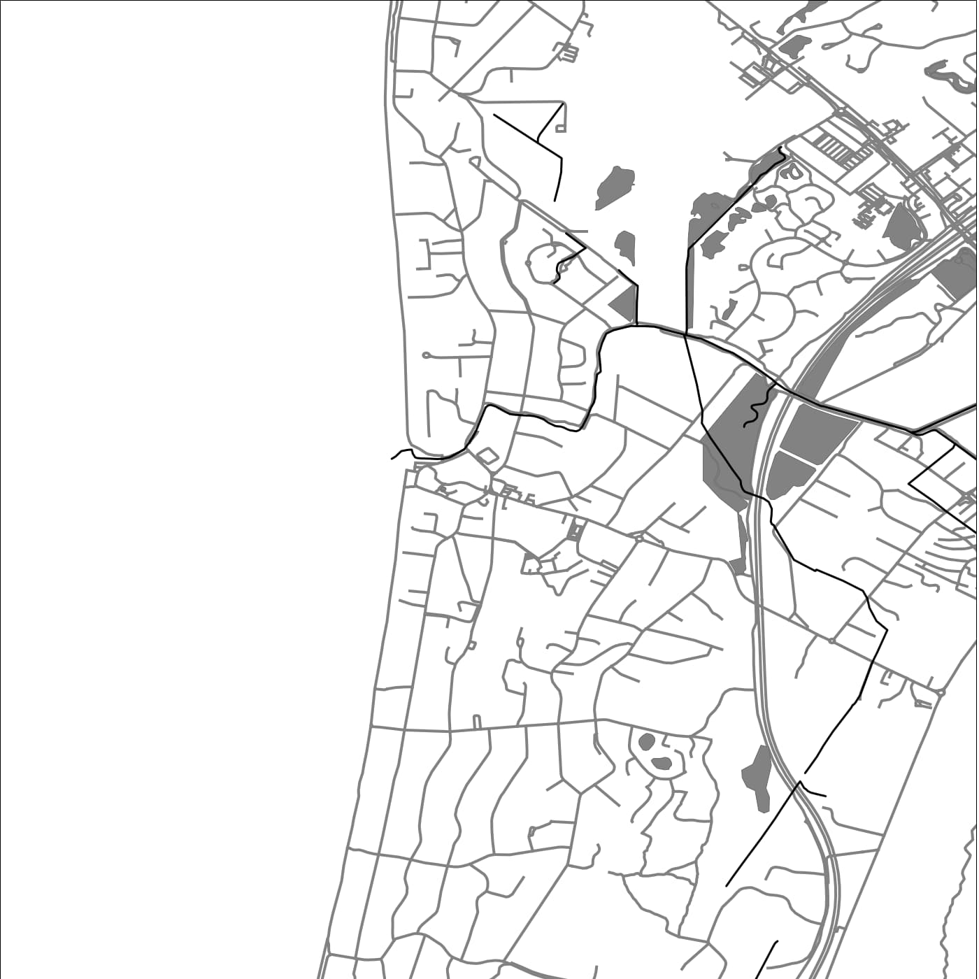 ROAD MAP OF RAUMATI BEACH, NEW ZEALAND BY MAPBAKES