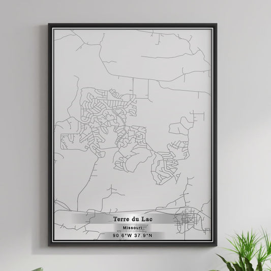 ROAD MAP OF TERRE DU LAC, MISSOURI BY MAPBAKES