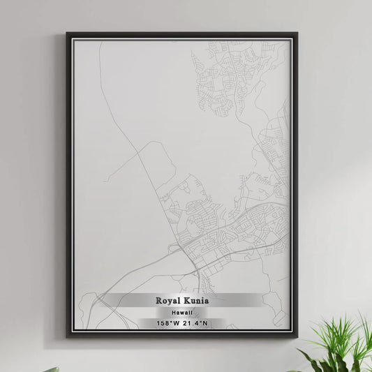 ROAD MAP OF ROYAL KUNIA, HAWAII BY MAPBAKES