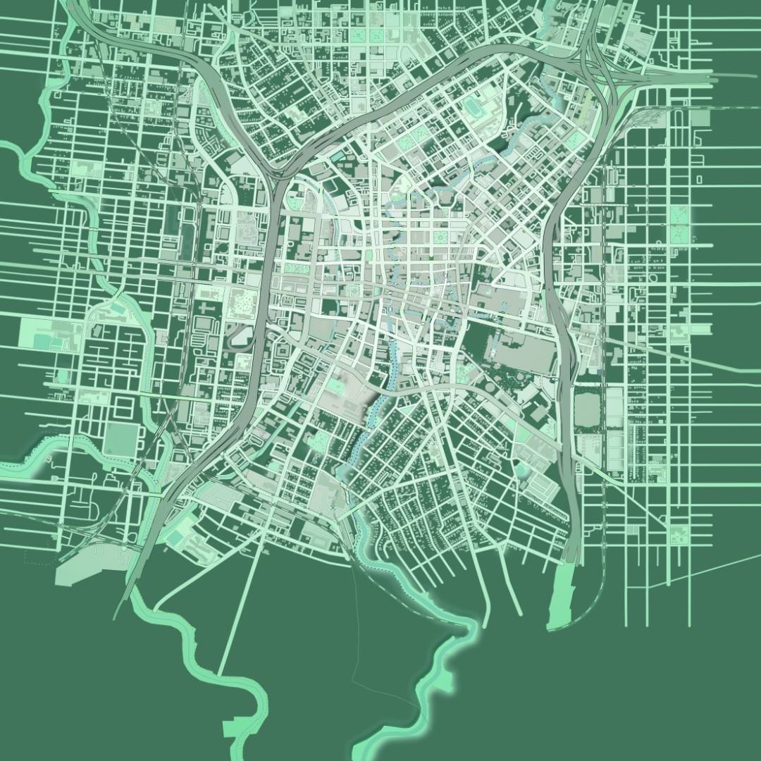 COLOURED ROAD MAP OF LUMBER CITY, GEORGIA BY MAPBAKES