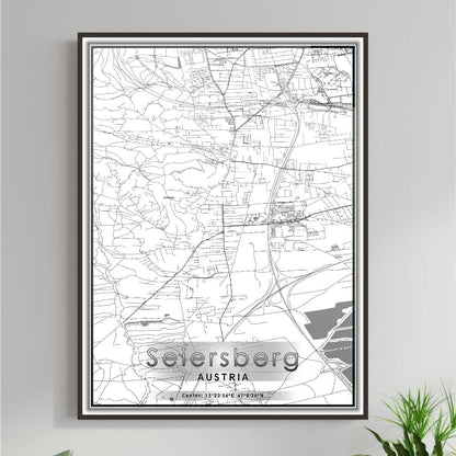 ROAD MAP OF SEIERSBERG, AUSTRIA BY MAPBAKES