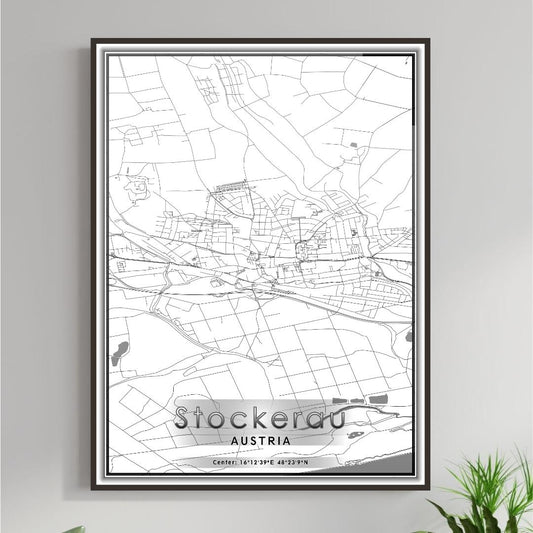 ROAD MAP OF STOCKERAU, AUSTRIA BY MAPBAKES