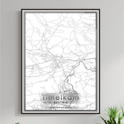 ROAD MAP OF TIMELKAM, AUSTRIA BY MAPBAKES