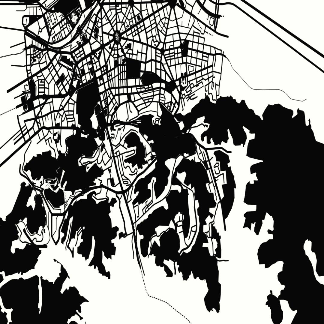 COLOURED ROAD MAP OF DALIAN, CHINA BY MAPBAKES