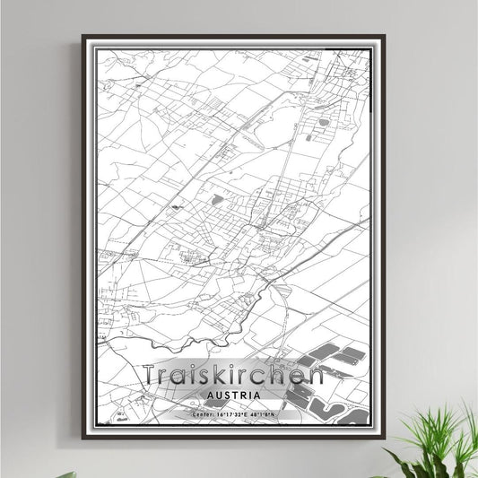 ROAD MAP OF TRAISKIRCHEN, AUSTRIA BY MAPBAKES