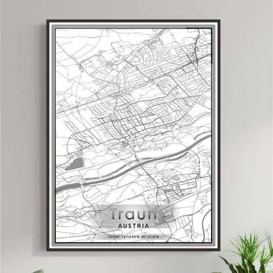 ROAD MAP OF TRAUN, AUSTRIA BY MAPBAKES