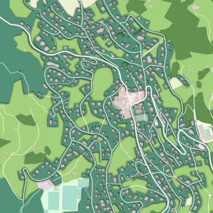 COLOURED ROAD MAP OF TRIESENBERG, LIECHTENSTEIN BY MAPBAKES