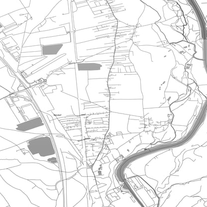 ROAD MAP OF WERNDORF, AUSTRIA BY MAPBAKES