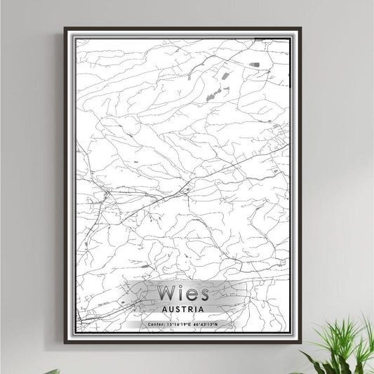 ROAD MAP OF WIES, AUSTRIA BY MAPBAKES