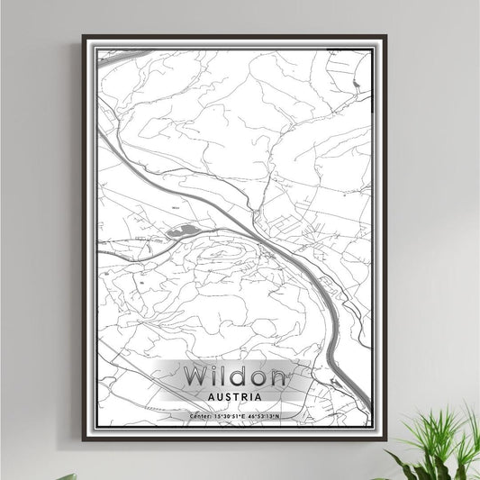 ROAD MAP OF WILDON, AUSTRIA BY MAPBAKES