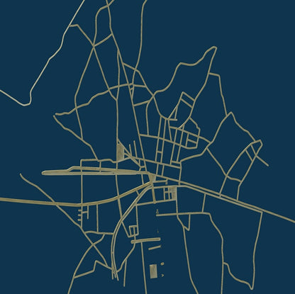 COLOURED ROAD MAP OF ACAJUTIBA, BRAZIL BY MAPBAKES