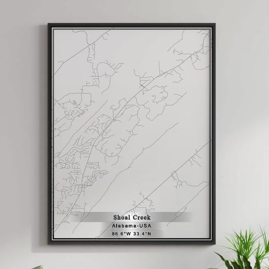 ROAD MAP OF SHOAL CREEK, ALABAMA BY MAPBAKES