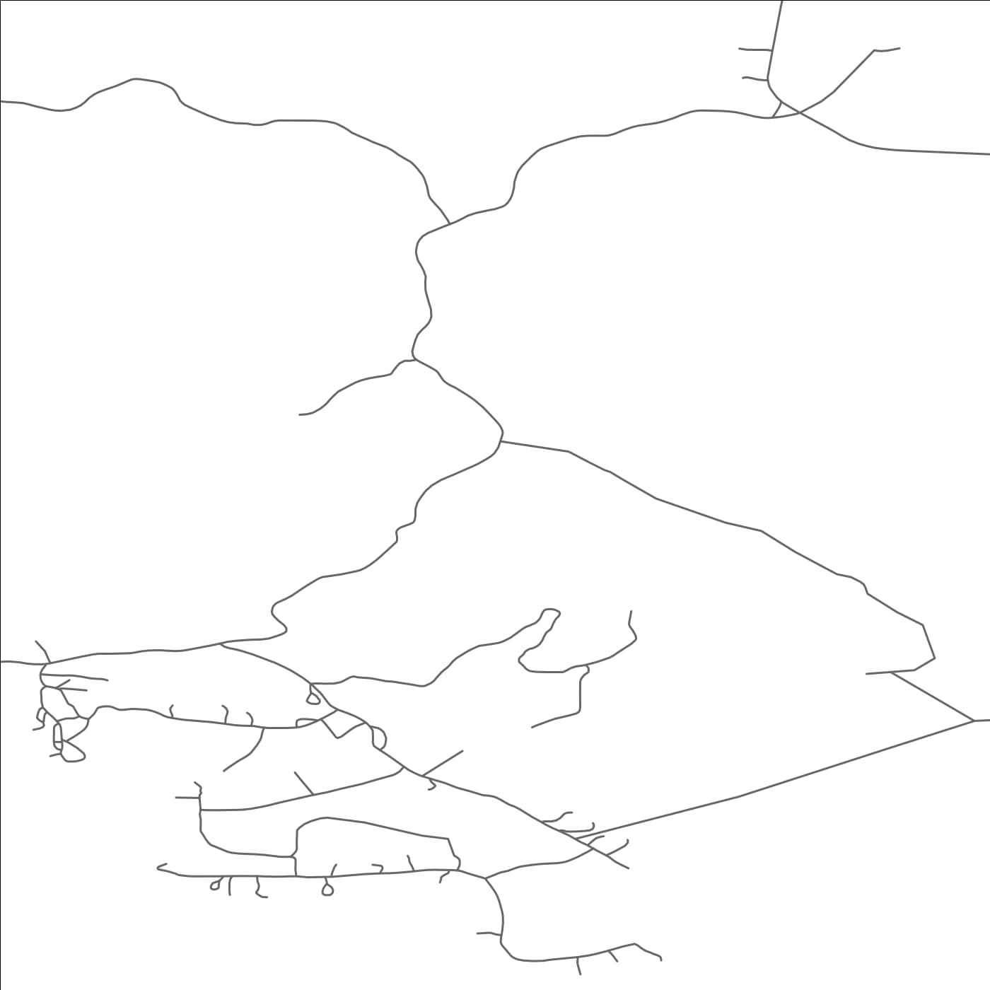 ROAD MAP OF NAUKATI BAY, ALASKA BY MAPBAKES