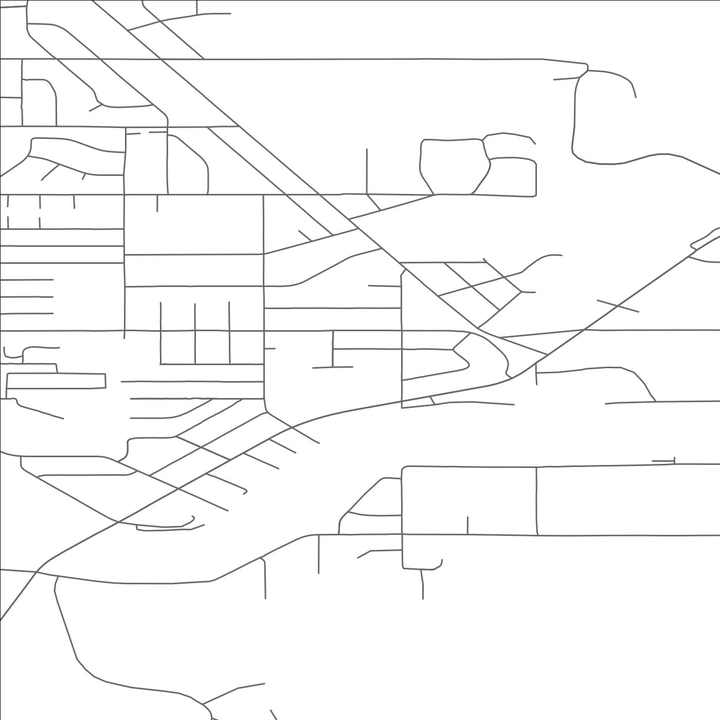 ROAD MAP OF SOLDOTNA, ALASKA BY MAPBAKES