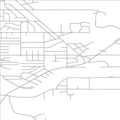 ROAD MAP OF SOLDOTNA, ALASKA BY MAPBAKES