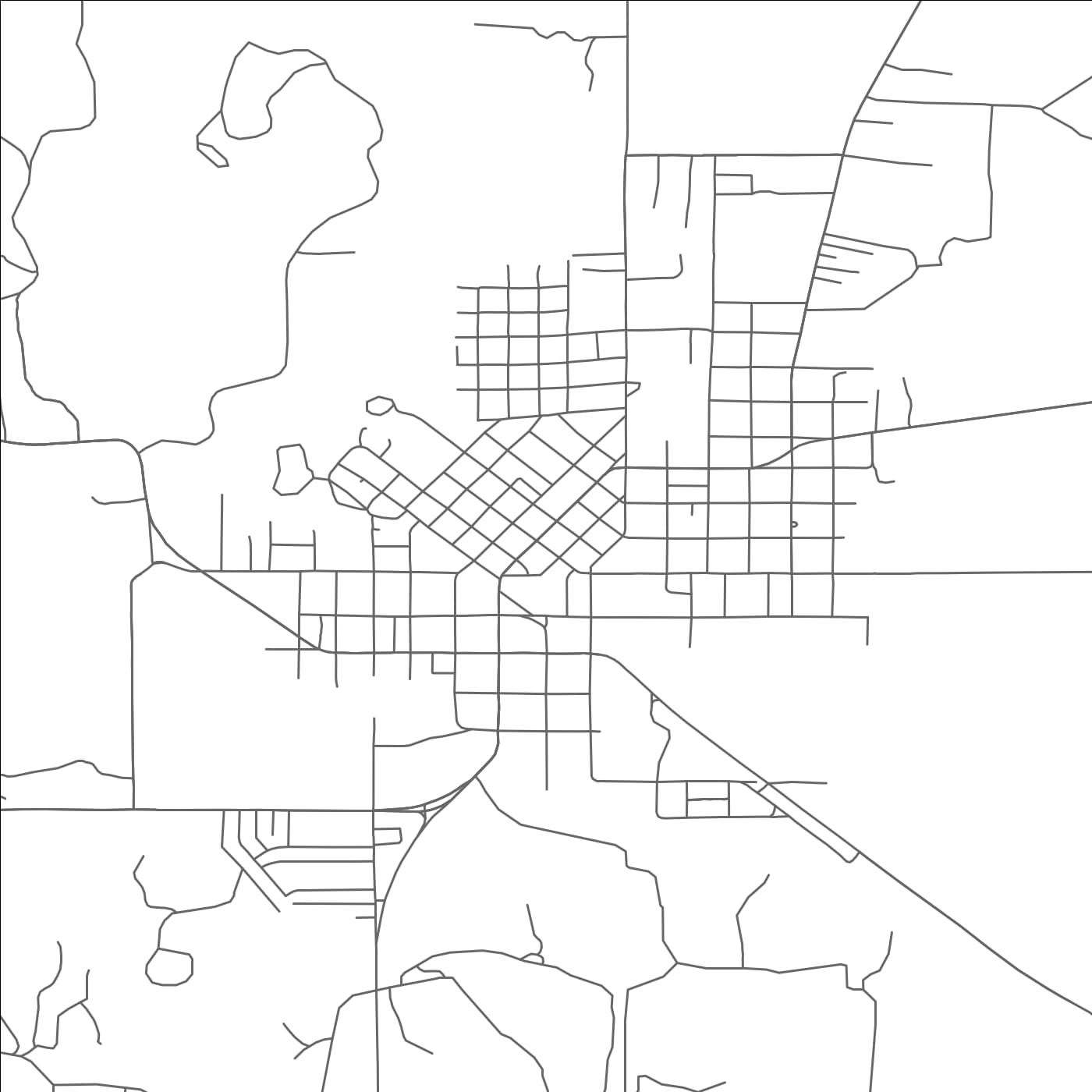 ROAD MAP OF ALBANY, TEXAS BY MAPBAKES