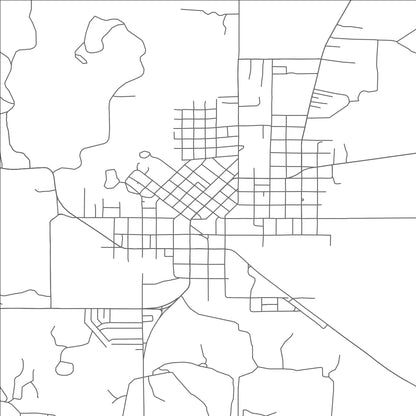 ROAD MAP OF ALBANY, TEXAS BY MAPBAKES