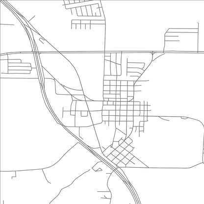 ROAD MAP OF ALVARADO, TEXAS BY MAPBAKES