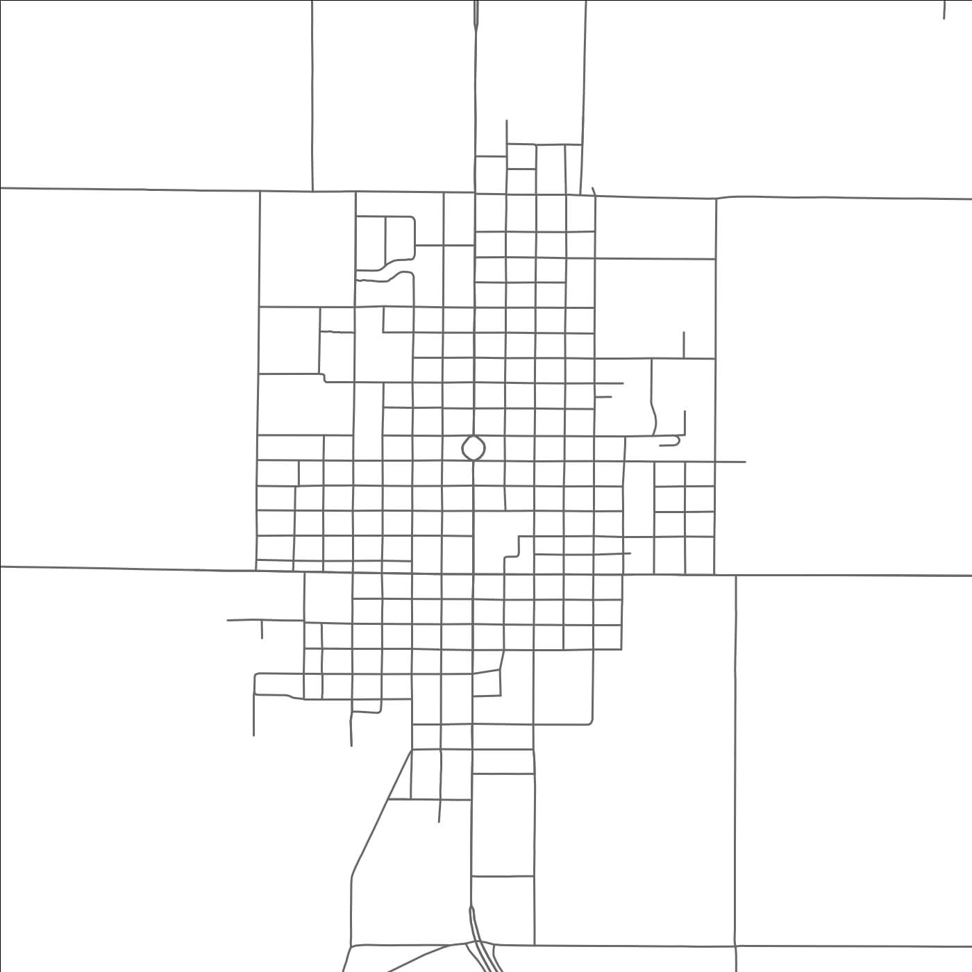 ROAD MAP OF ANSON, TEXAS BY MAPBAKES