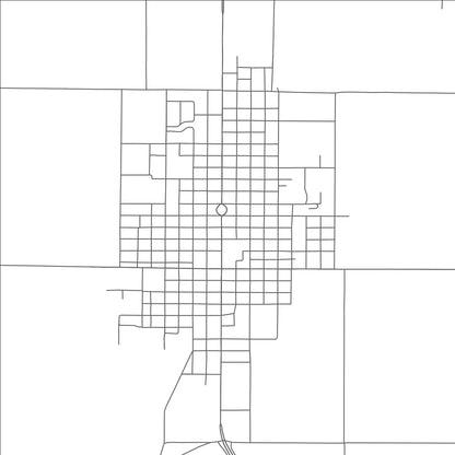 ROAD MAP OF ANSON, TEXAS BY MAPBAKES