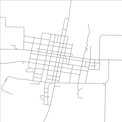 ROAD MAP OF ARCHER CITY, TEXAS BY MAPBAKES