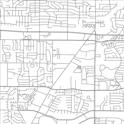 ROAD MAP OF ARLINGTON, TEXAS BY MAPBAKES