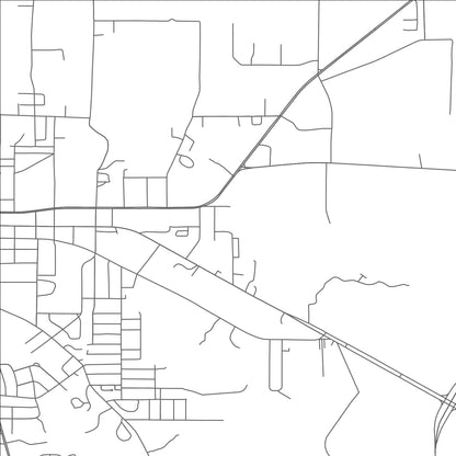 ROAD MAP OF ATHENS, TEXAS BY MAPBAKES