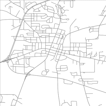 ROAD MAP OF ATLANTA, TEXAS BY MAPBAKES