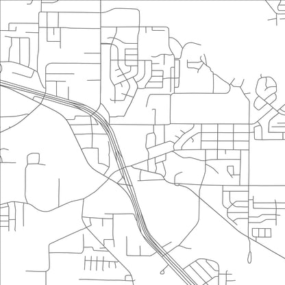 ROAD MAP OF AZLE, TEXAS BY MAPBAKES